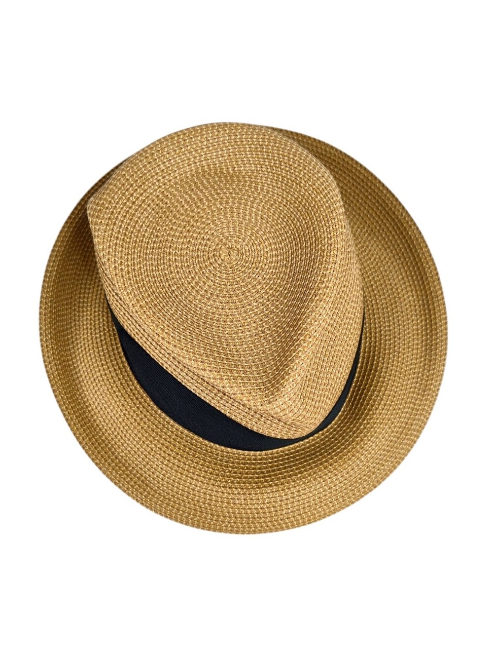 Eric Javits Squishee® Classic Fedora Hat – Natural/Black | UPF 50+ Packable Luxu - Picture 6 of 16